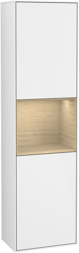 Villeroy & Boch Hochschrank Finion G460GF – Hochglanz Weiß, LED-Beleuchtung, SoftClose