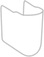 Villeroy & Boch O.novo Halbsäule 526600 in Weiß Alpin – Sanitärkeramik 225 x 320 x 290 mm