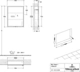 Villeroy & Boch My View+ Spiegelschrank A4826L00, 600 mm, mit LED-Beleuchtung und SoftClosing