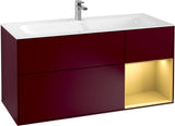 Villeroy & Boch Finion Waschbeckenunterschrank Glossy White Lacquer 1196 mm mit LED-Beleuchtung