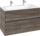 Villeroy & Boch Waschbeckenunterschrank Collaro C13900 in White Oak – 996 mm, 2 Auszüge, SoftClosing