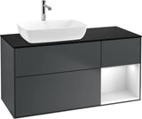 Villeroy & Boch Finion Waschtischunterschrank 1200 mm Glossy White mit Beleuchtung und SoftClosing