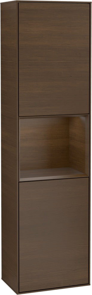 Villeroy & Boch Hochschrank Finion F460GF – 418 mm, Glossy White Lacquer, mit Beleuchtung & SoftClosing