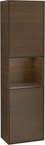 Villeroy & Boch Hochschrank Finion F460GF – 418 mm, Glossy White Lacquer, mit Beleuchtung & SoftClosing