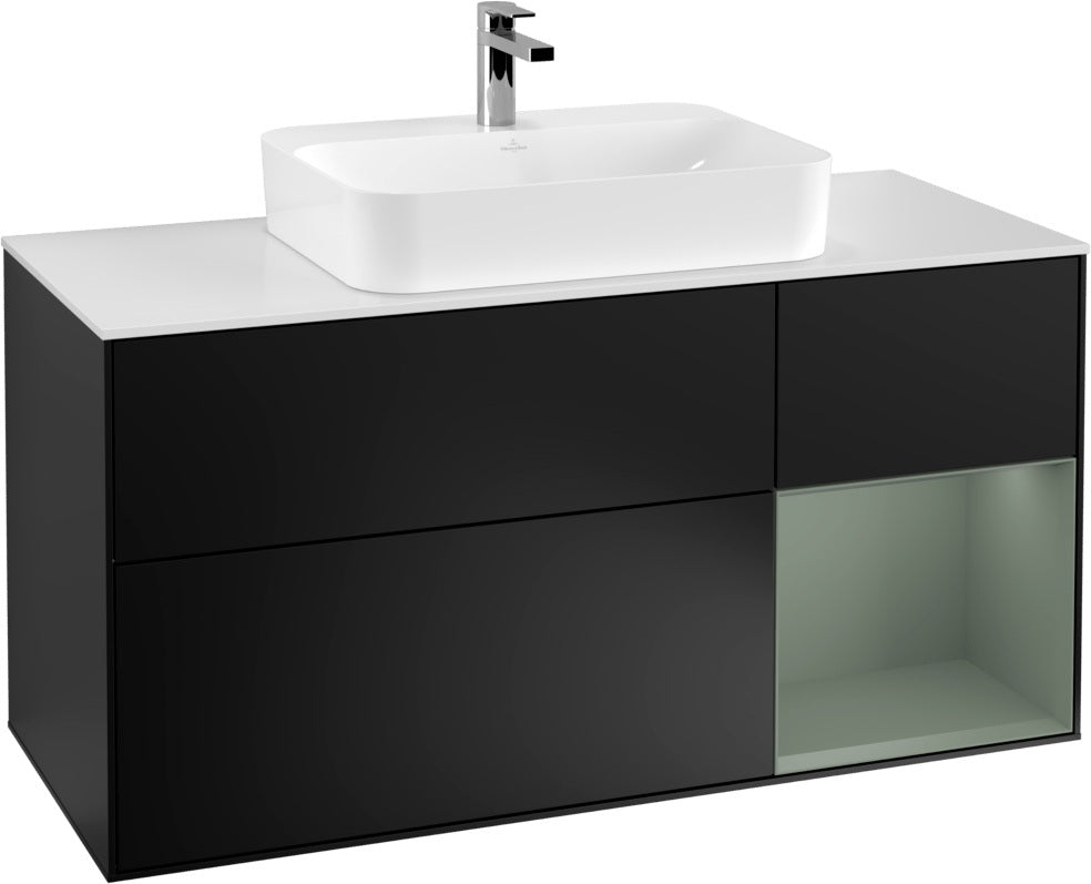 Villeroy & Boch Waschtischunterschrank Finion F421G 1200 mm Glossy White Lacquer