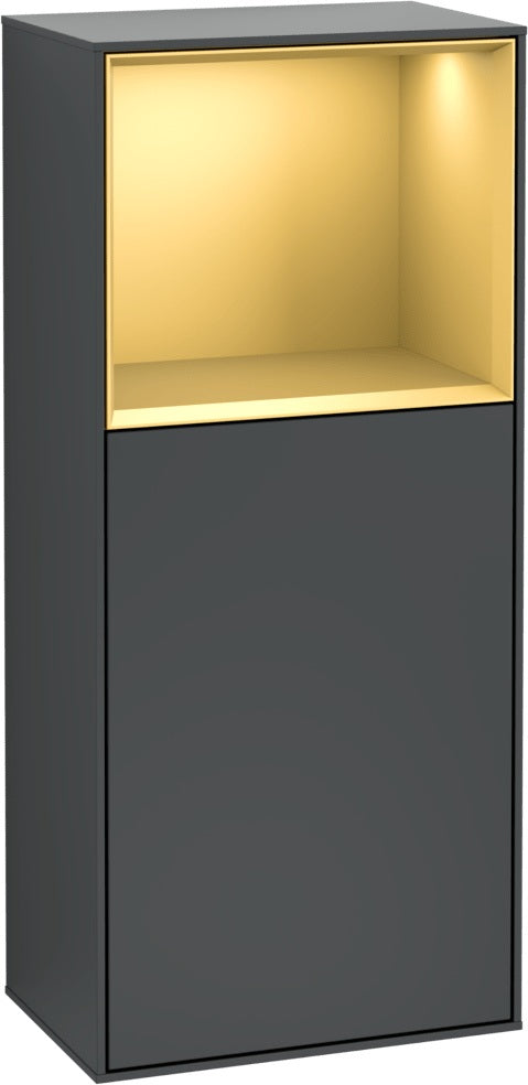 Villeroy & Boch Finion Seitenschrank G510GF, 418 mm, Glossy White Lacquer, mit Beleuchtung