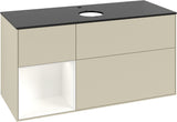 Villeroy & Boch Finion Waschtischunterschrank 1200 mm Glossy White Lacquer mit Beleuchtung
