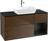 Villeroy & Boch Finion Waschbeckenunterschrank 1200 mm Glossy White Lacquer mit Beleuchtung