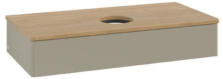 Villeroy & Boch Antao Waschtischunterschrank 1000 mm, 1 Auszug, Stone Grey Matt, wandhängend