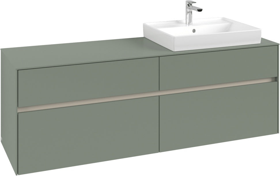 Villeroy & Boch Waschtischunterschrank Collaro C023B0 1600 mm White Oak mit Beleuchtung und SoftClosing