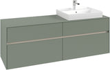 Villeroy & Boch Waschtischunterschrank Collaro C023B0 1600 mm White Oak mit Beleuchtung und SoftClosing