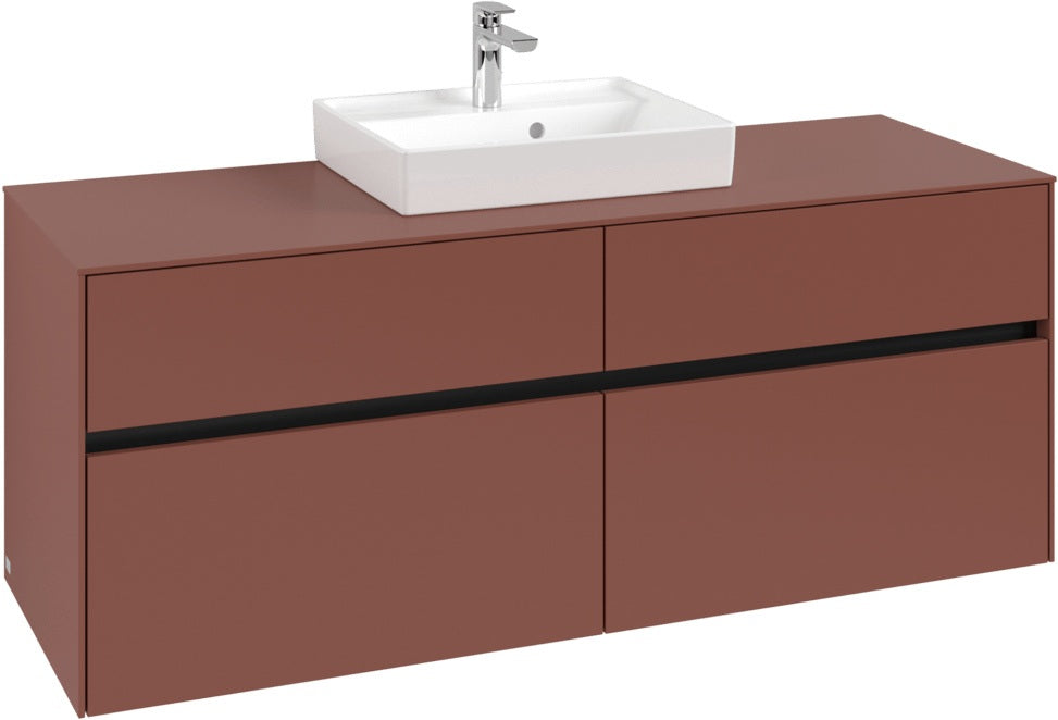 Villeroy & Boch Waschtischunterschrank Collaro C073 White Oak 1400 mm mit SoftClosing