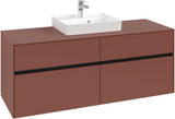 Villeroy & Boch Waschtischunterschrank Collaro C073 White Oak 1400 mm mit SoftClosing