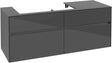 Villeroy & Boch Waschtischunterschrank Collaro C089 1400 mm Glossy Grey mit 4 Auszügen