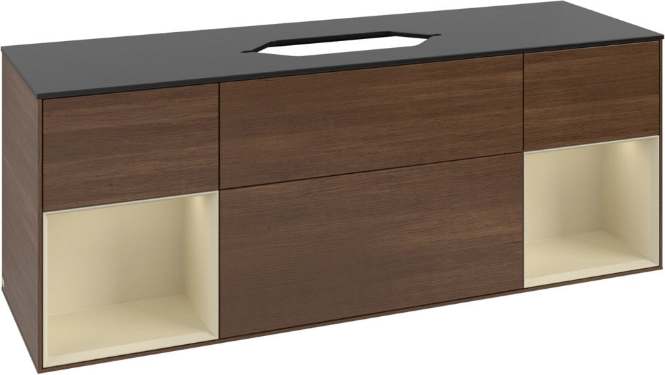 Villeroy & Boch Finion Waschtischunterschrank 1600 mm Glossy White Lacquer mit Beleuchtung