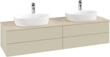 Villeroy & Boch Waschtischunterschrank Antao K28053 1600 mm Silk Grey Matt mit 4 Auszügen
