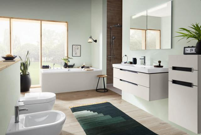Villeroy & Boch SUBWAY 2.0 Seitenschrank Eiche silbergrau 354x857x370mm