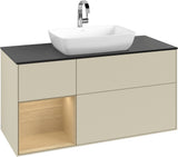 Villeroy & Boch Finion Waschtischunterschrank 1200 mm Glossy White Lacquer mit Beleuchtung