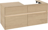 Villeroy & Boch Waschtischunterschrank Collaro C083 B0 1200 mm Nordic Oak mit Beleuchtung und SoftClosing