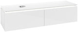 Villeroy & Boch Legato Waschtischunterschrank 1600 mm mit LED-Beleuchtung und 2 Auszügen, Glossy White