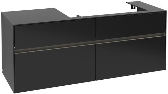 Villeroy & Boch Collaro Waschtischunterschrank 1400 mm mit LED-Beleuchtung und 4 Auszügen