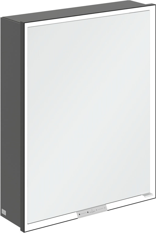 Villeroy & Boch Spiegelschrank My View+ B48110 1000 mm Graphite mit LED-Beleuchtung und SoftClosing