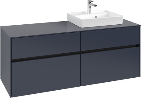 Villeroy & Boch Waschtischunterschrank Collaro C075 B0 1400 mm White Oak mit Beleuchtung
