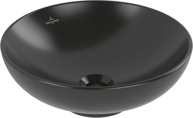 Villeroy & Boch Loop & Friends Aufsatzwaschbecken 420 mm Pure Black CeramicPlus