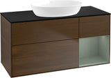 Villeroy & Boch Finion Waschtischunterschrank FA72GFGF 1200 mm Glossy White Lacquer mit LED-Beleuchtung