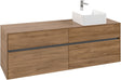 Villeroy & Boch Waschtischunterschrank Collaro C051 Kansas Oak 1600 mm mit 4 Auszügen
