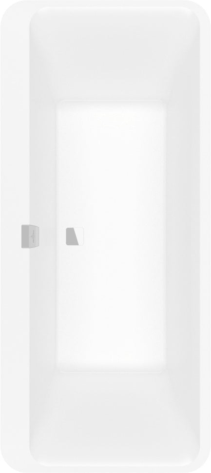 Villeroy & Boch Squaro Edge 12 Freistehende Badewanne 1800x800mm Weiß Alpin Quaryl