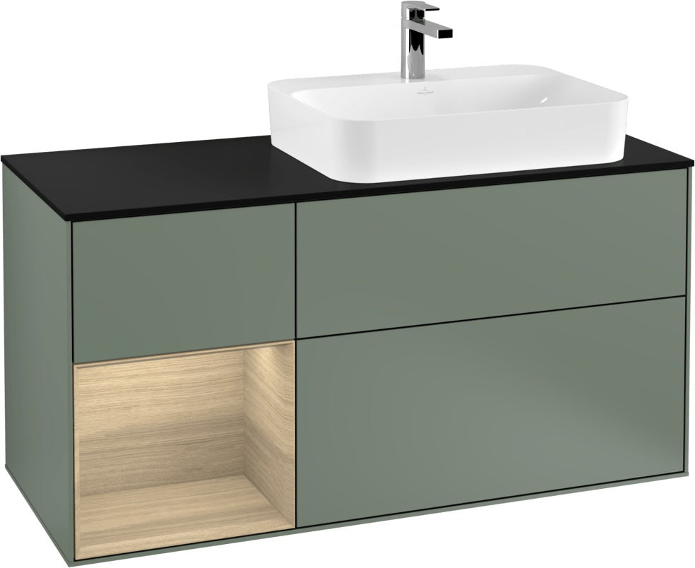 Villeroy & Boch Finion Waschbeckenunterschrank 1200 mm Glossy White Lacquer mit Beleuchtung