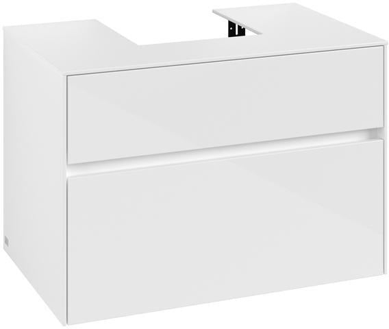 Villeroy & Boch Collaro Waschbeckenunterschrank 800 mm Glossy White mit SoftClosing