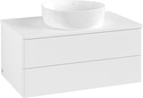 Villeroy & Boch Waschtischunterschrank Antao 800 mm White Matt Lacquer – 2 Auszüge, Push-to-Open, SoftClosing