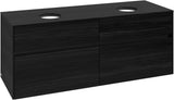 Villeroy & Boch Waschtischunterschrank Collaro C048 B0 1400 mm Black Oak mit Beleuchtung und SoftClosing