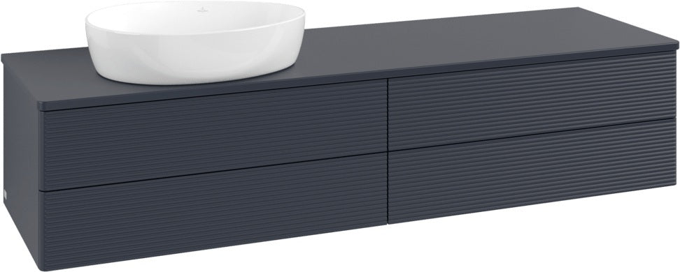 Villeroy & Boch Waschtischunterschrank Antao L26110 1600 mm Anthrazit Matt mit LED