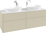 Villeroy & Boch Finion Waschbeckenunterschrank 1600 mm Glossy White Lacquer mit Beleuchtung