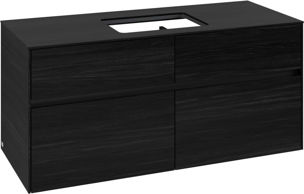 Villeroy & Boch Waschtischunterschrank Collaro C11200 1200 mm Black Oak mit 4 Auszügen