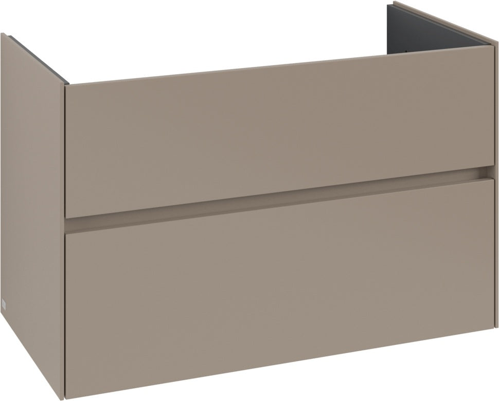 Villeroy & Boch Collaro Waschbeckenunterschrank 961 mm White Oak mit LED-Beleuchtung