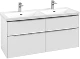 Villeroy & Boch Subway 3.0 Waschtischunterschrank 1272 mm Brilliant White mit 4 Auszügen