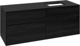 Villeroy & Boch Waschtischunterschrank Collaro C133 B0 1400 mm Black Oak mit Beleuchtung