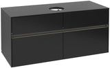 Villeroy & Boch Waschtischunterschrank Collaro C041 B0 1200 mm Glossy Grey mit Beleuchtung