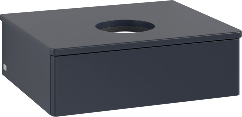 Villeroy & Boch Antao Waschtischunterschrank 600 mm Midnight Blue Matt Lacquer mit Auszugsbeleuchtung