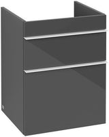 Villeroy & Boch Waschtischunterschrank VENTICELLO 466 mm Eiche Santana Oak mit 2 Auszügen und Griffleiste in Chrom