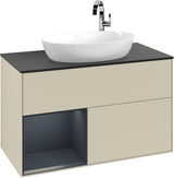 Villeroy & Boch Finion Waschbeckenunterschrank G892G 1000 mm Glossy White Lacquer mit Beleuchtung