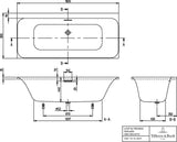 Villeroy & Boch LOOP & FRIENDS Special Combipool Invisible Whirlpoolsystem mit Rechteck-Badewanne 1800 x 800 mm