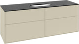 Villeroy & Boch Finion Waschtischunterschrank 1600 mm Peony Matt Lack mit Beleuchtung und 4 Auszügen