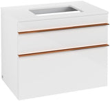 Villeroy & Boch Venticello Waschtischunterschrank 757 mm Glossy White mit 2 Auszügen