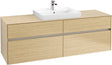 Villeroy & Boch Waschtischunterschrank Collaro C025 Nordic Oak 1600 mm mit 4 Auszügen