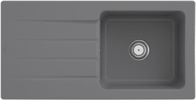 Villeroy & Boch Architectura 60 Einbauspüle 1000x510mm Ebony CeramicPlus reversibel